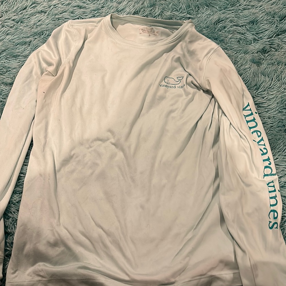Light blue Vineyard Vines long sleeve shirt